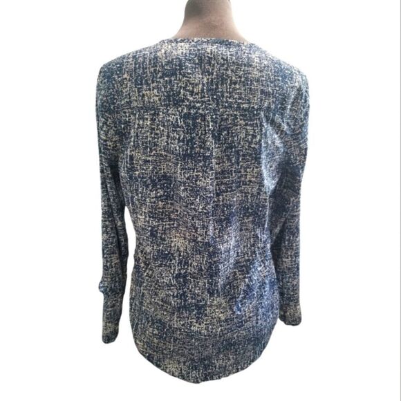 EC BANANA REPUBLIC BUTTON UP BLOUSE W/BREAST POCKETS - Picture 2 of 4